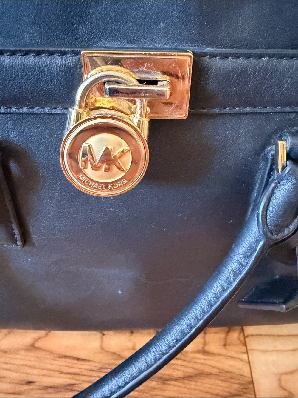 Michael Kors structured leather